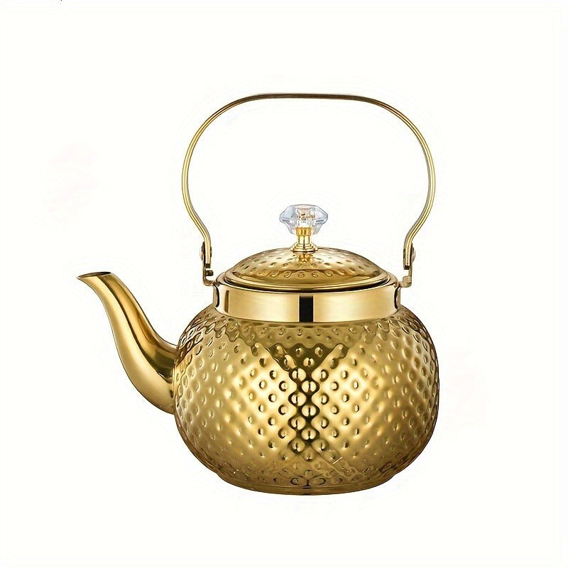 Premium Stainless Steel Tea Pot - Arabic & Turkish Style, Perfect for Home and Restaurant Use, Available in 40.58oz, 54.1oz, 67.63oz Sizes
