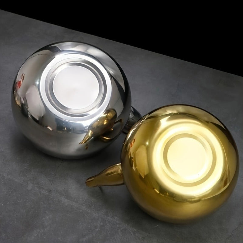 50.72oz Stainless Steel Stovetop Tea Kettle with Infuser, Large Capacity Teapot for Brewing Tea Leaves - Coffee Pot, Green Tea Kettle, Durable Camping & Picnic Kettle, Ideal for Home, Office, & Travel Use, Filter Included - No Electricity Needed
