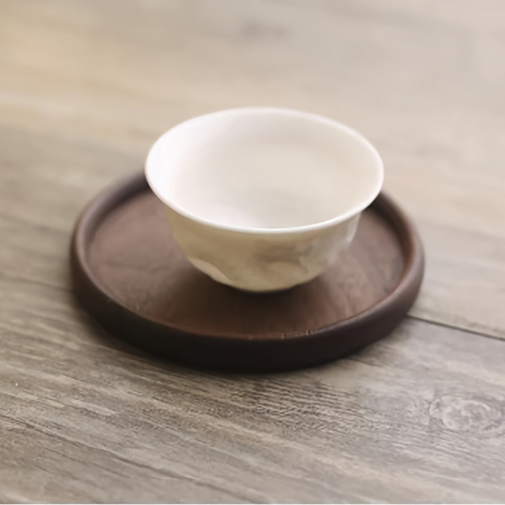 2 Pcs Premium Wooden Coaster Set - Heat Insulation Tea Coasters & Coffee Mats for Home, Restaurant, Cafe - 3.45"×3.45"×0.4" Size