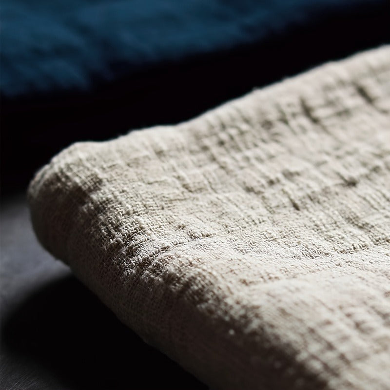Premium Japanese Tea Ceremony Towel - Absorbent, Soft Linen Cloth for Teapot & Tableware Cleaning, Rectangular Kitchen Accessory
