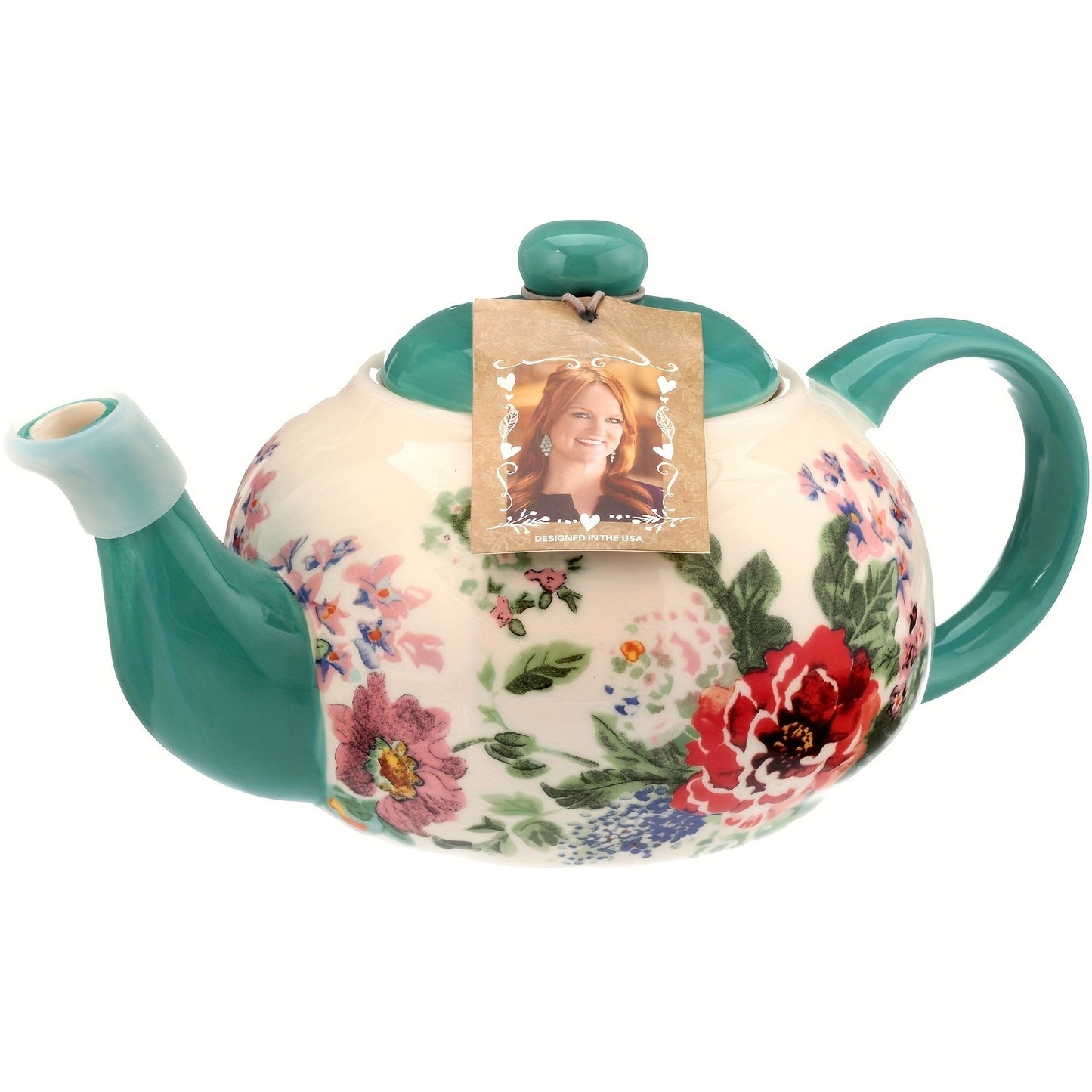 Super value Woman Country Garden Teapot