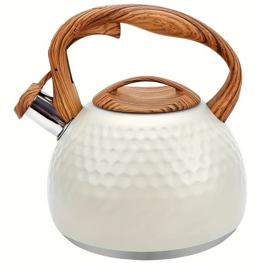 101.44oz Stainless Steel Whistling Teapot - Perfect for Kitchen, Dining & Camping | Induction Compatible