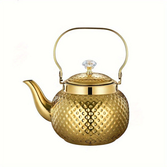 Premium Stainless Steel Tea Pot - Arabic & Turkish Style, Perfect for Home and Restaurant Use, Available in 40.58oz, 54.1oz, 67.63oz Sizes