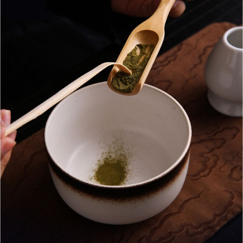 Japanese Matcha Tea Ceremony Kit - Traditional Song Dynasty Style, Includes Bamboo Whisk & Scoop, Ceramic Bowl, and Gift Box Set for Home or Restaurant Use