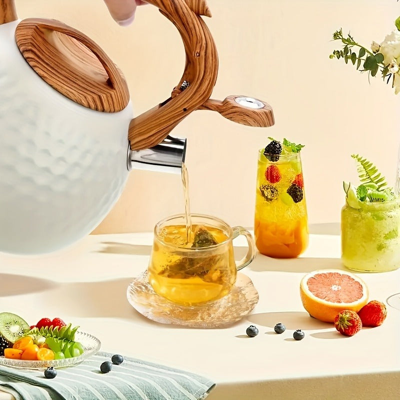 101.44oz Stainless Steel Whistling Teapot - Perfect for Kitchen, Dining & Camping | Induction Compatible