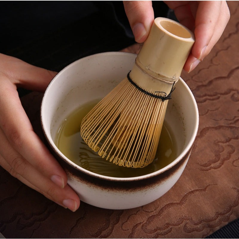 Japanese Matcha Tea Ceremony Kit - Traditional Song Dynasty Style, Includes Bamboo Whisk & Scoop, Ceramic Bowl, and Gift Box Set for Home or Restaurant Use