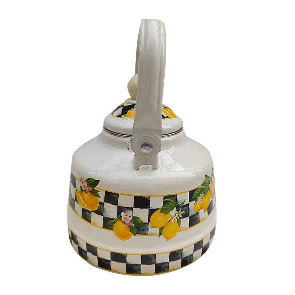 Enamel Tea Kettle For Stovetop Decorative Kitchen Camping Office Water Pot Enamel Kettle With Handle
