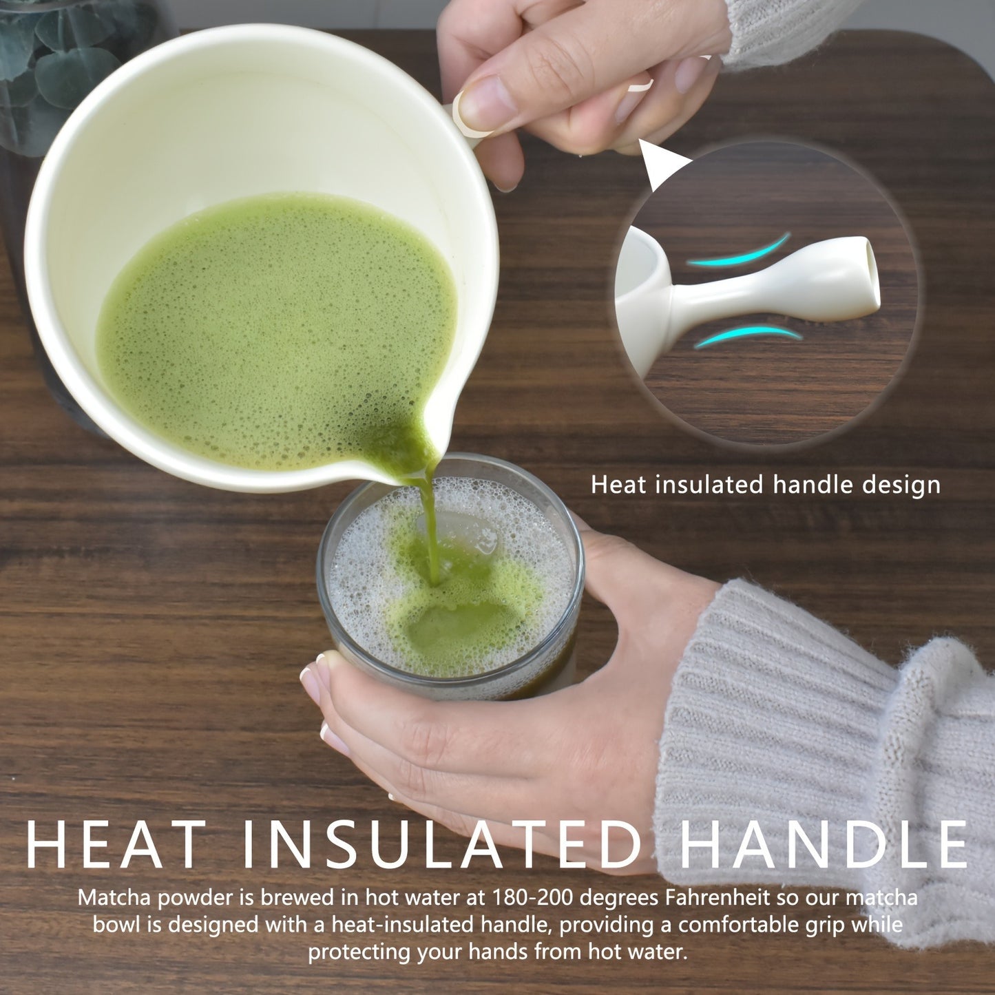 5pcs Matcha Ceremony Kit For Japanese Tea Ceremony, Bowl With Pouring Spout And Handle, Whisk, Tea Scoop, Matcha Powder Strainer, Matcha Tea Set For Making Usucha, Koicha And Matcha Latte