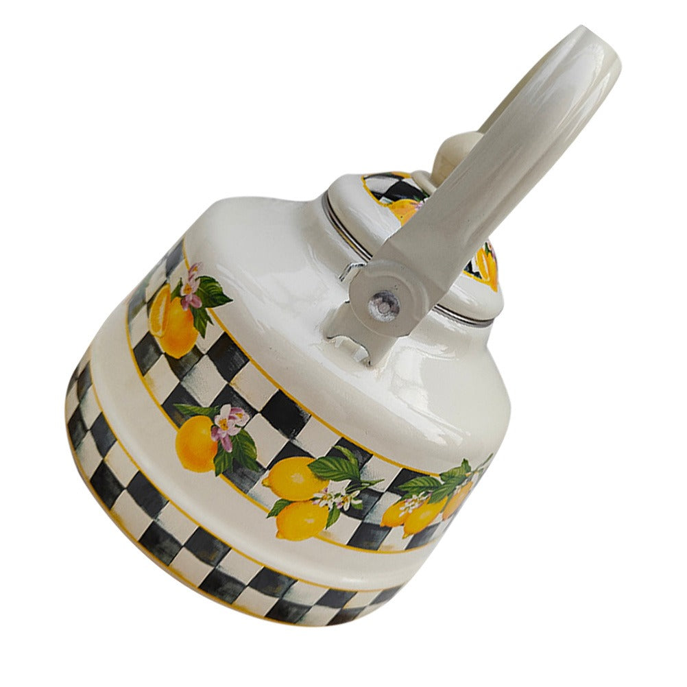 Enamel Tea Kettle For Stovetop Decorative Kitchen Camping Office Water Pot Enamel Kettle With Handle
